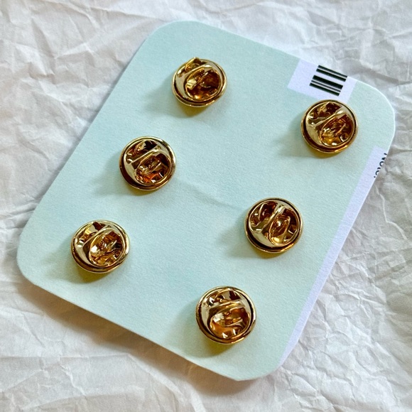 Set of 6 Enamel Cactus Houseplant Pins, Snake Plant, Prickly Pear, 90s, Lapel - Picture 3 of 3